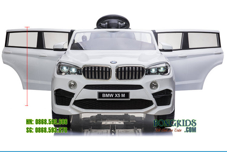 Xe ô tô điện trẻ em BMW X5M 6661R - chính hãng Chilokbo màu trắng 