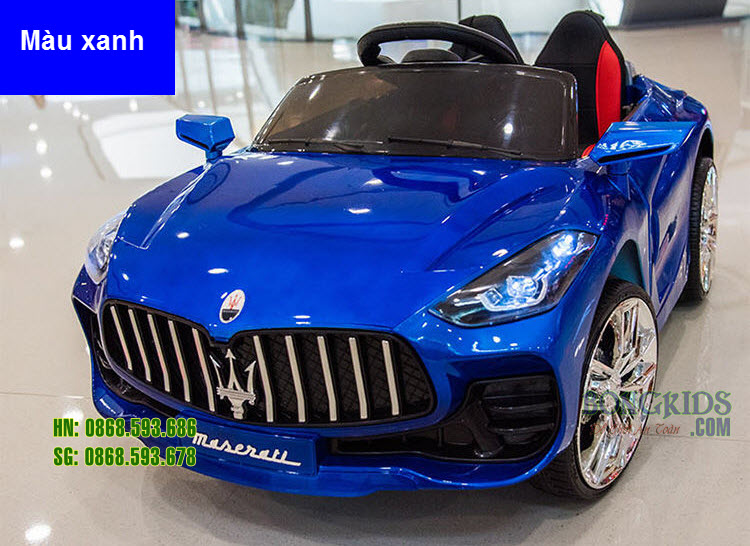 Màu xanh Xe Hơi Điện Cho Bé Maserati KKL8188