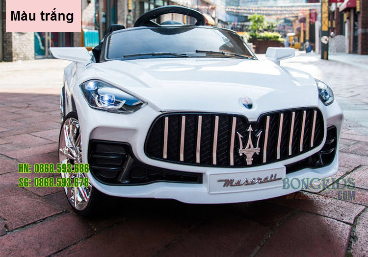 Màu trắng Xe Hơi Điện Cho Bé Maserati KKL8188