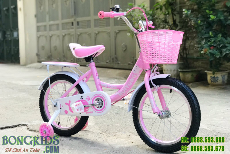 Xe đạp cá heo hồng xinh cho bé gái 133 1