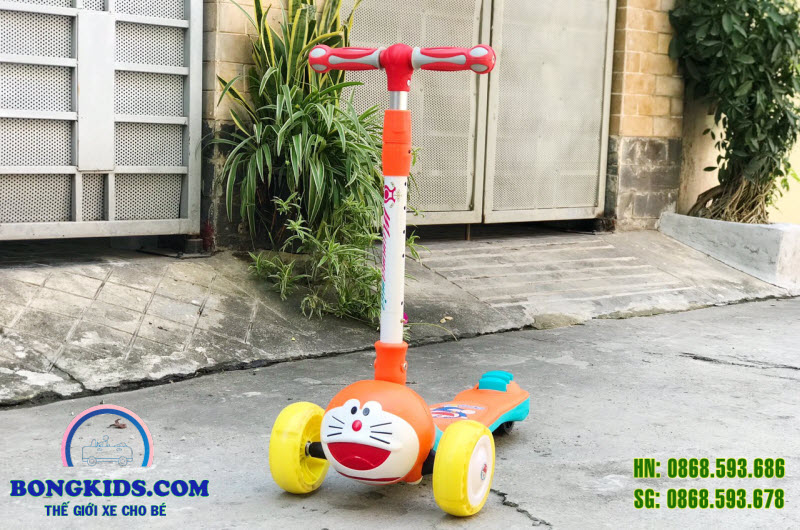 Xe trượt scooter gập gọn cho bé Doremon 608 1