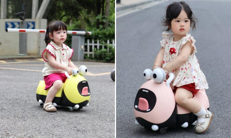Xe chòi chân 4 bánh hình sâu ML006 cho bé 1-3 tuổi