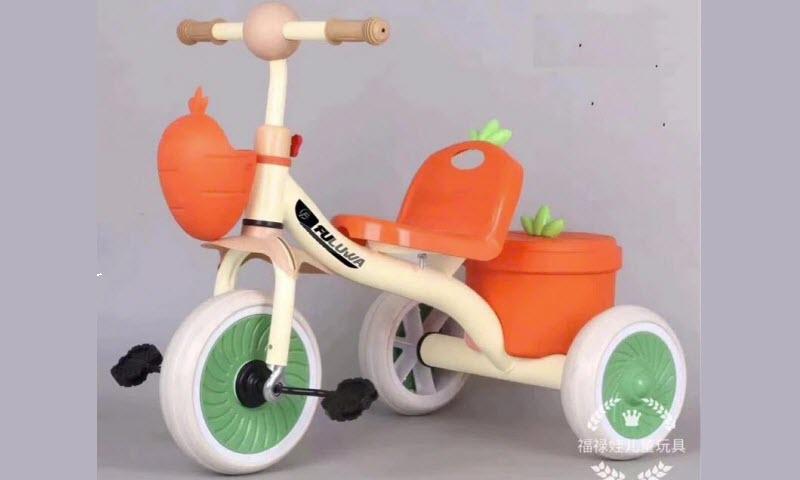 Xe đạp 3 bánh cà rốt cho bé 2-6 tuổi