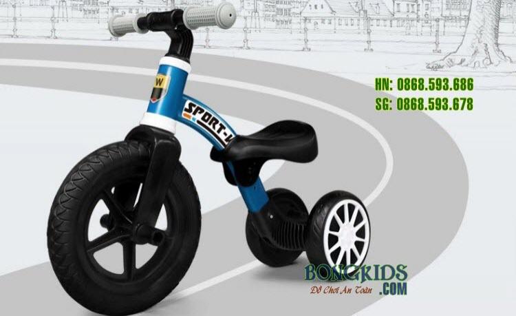 Xe chòi chân kiêm xe 3 bánh cho bé 1-4 tuổi Sport WD207 (BK231)