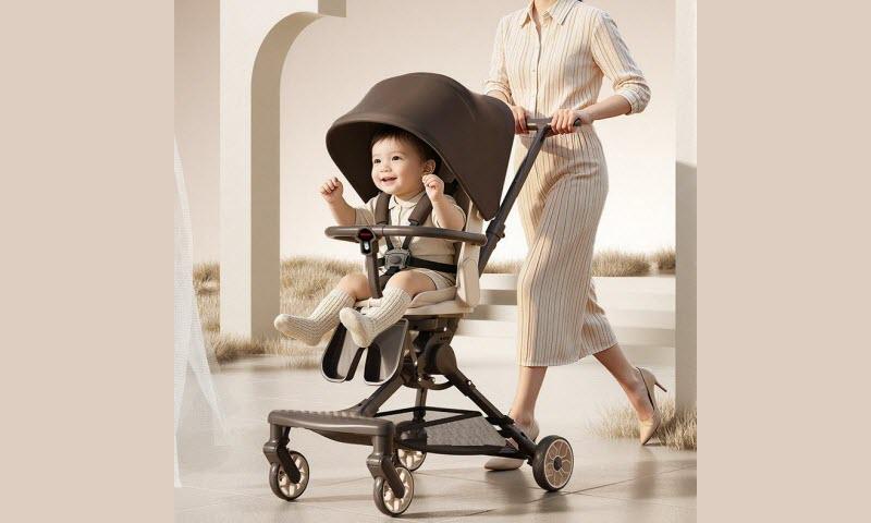 Xe đẩy Baby V21 vừa nằm vừa ngồi cho bé từ sơ sinh - 4 tuổi