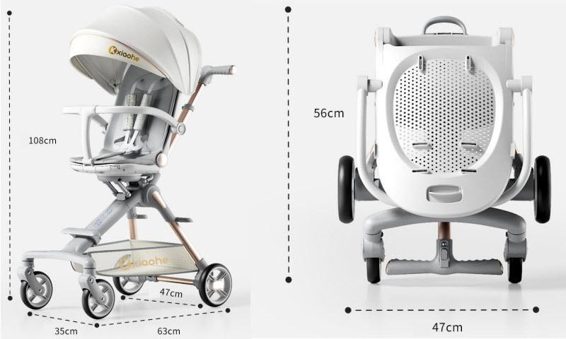 Xe đẩy gập gọn K3 vừa nằm vừa ngồi cho bé sơ sinh - 6 tuổi