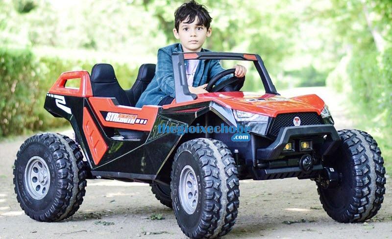 Xe ô tô điện trẻ em 2 chỗ ngồi địa hình siêu khủng SX1928