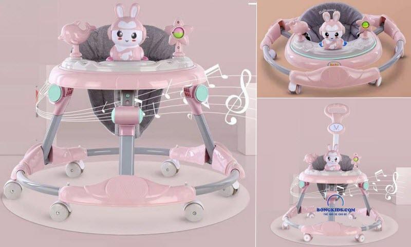 Xe tròn tập đi gập gọn 501 cho bé 6-18 tháng