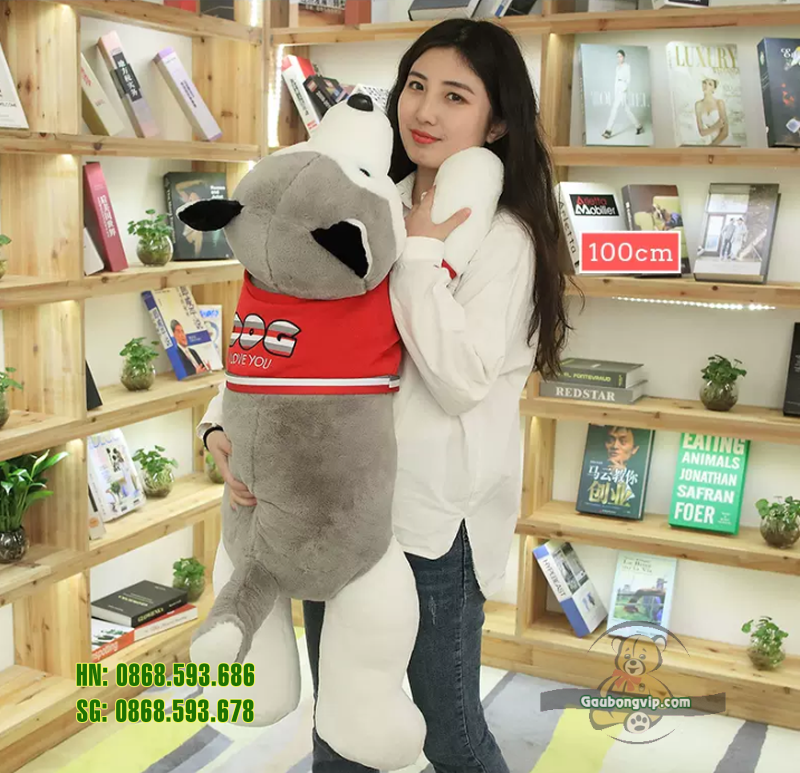Chó sói áo nỉ I love you 3
