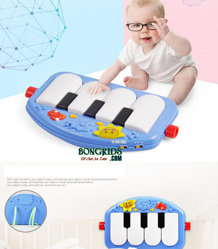 Nôi em bé 3689-EF có bàn nhạc cho bé thỏa sức vui chơi