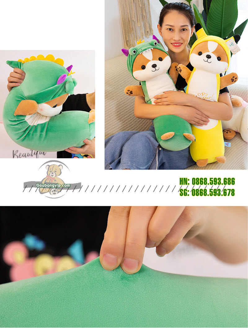 Gối ôm hình chó shiba 12