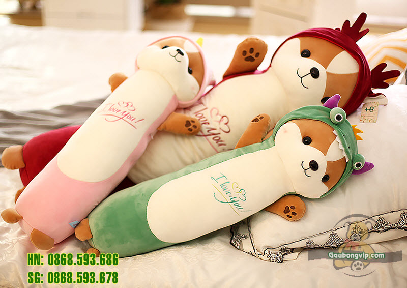 Gối ôm hình chó shiba 11
