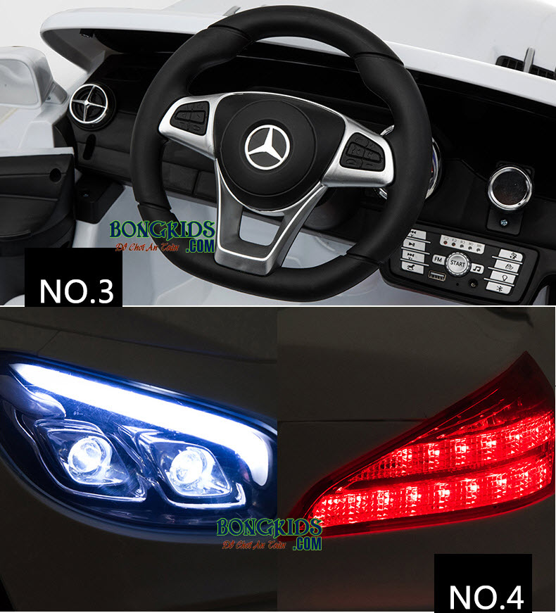 Xe ô tô - hơi điện trẻ em Mercedes SL-500 vô lăng