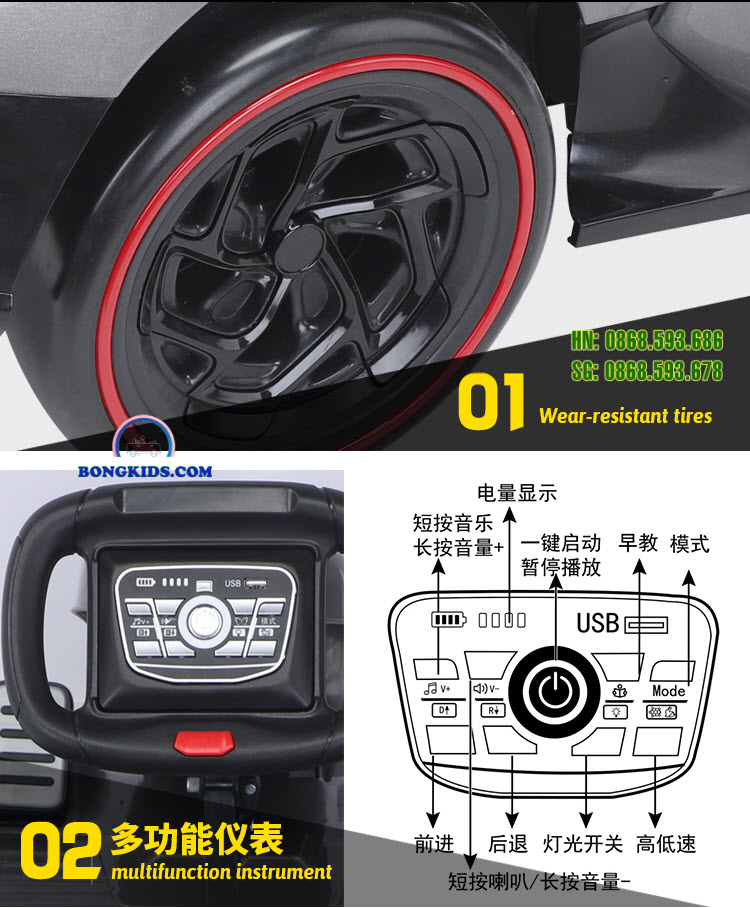 Xe hơi đua công thức F1 Drift cho bé DLS-X2