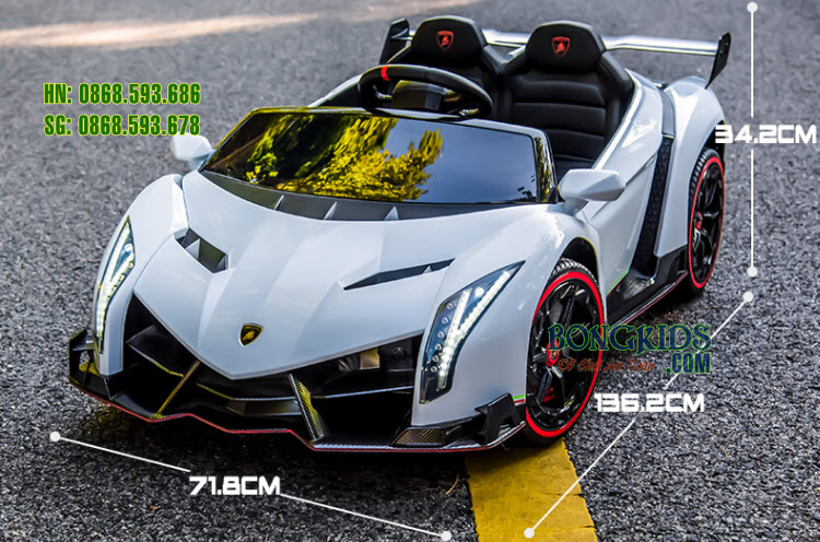 Size Xe ô tô điện trẻ em Lamborghini XMX 615 Size Xe ô tô điện trẻ em Lamborghini XMX 615