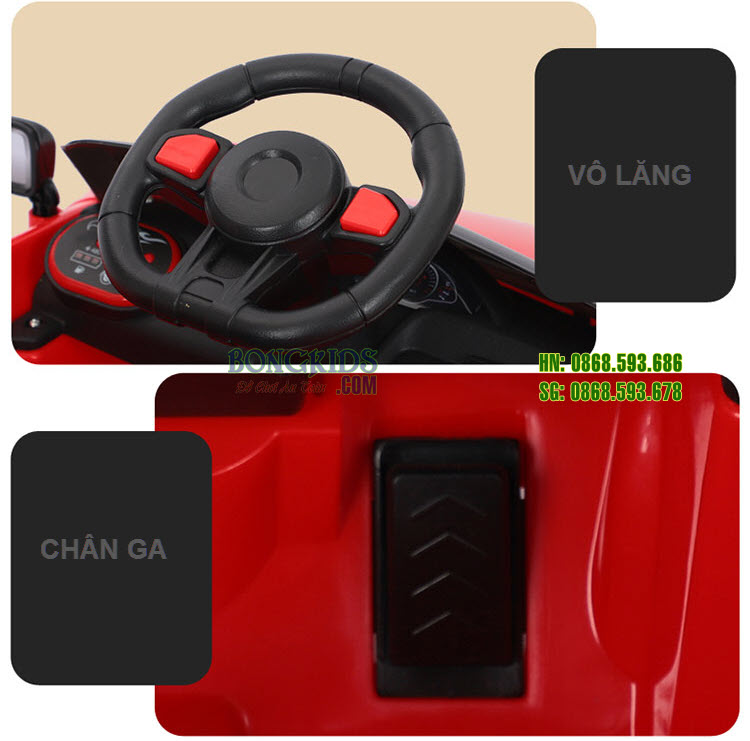 Xe hơi điện trẻ em WMT-666 chi tiết