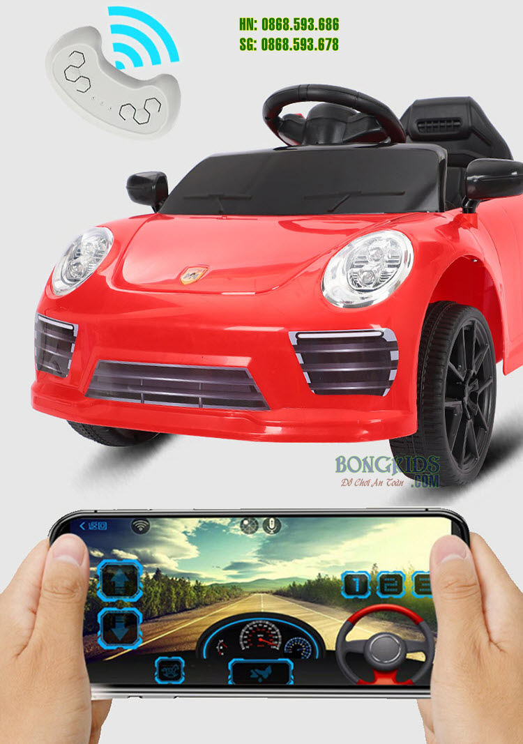 Xe ô tô điện trẻ em WMT-666 có thể đk bằng smartphone