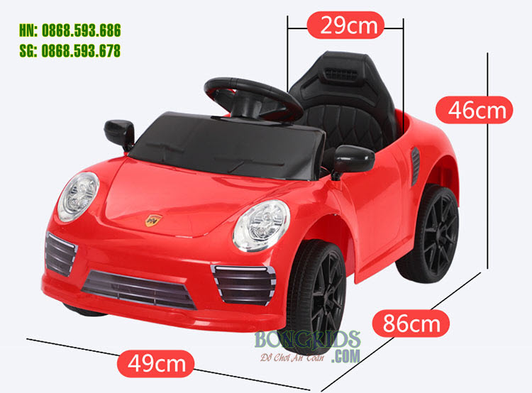 Kích thước Xe ô tô điện trẻ em WMT-666