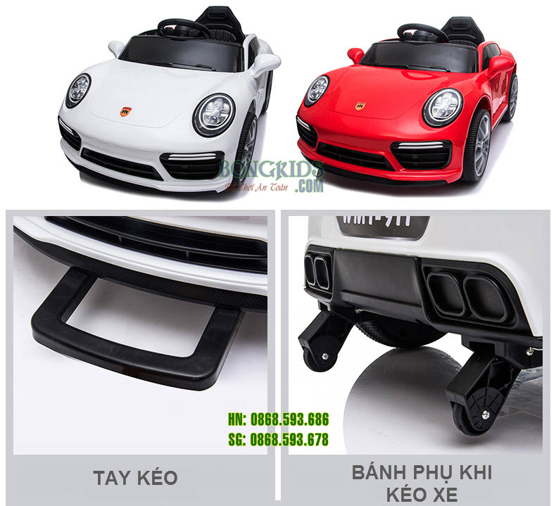 Xe ôtô điện trẻ em WMT-911 tay kéo