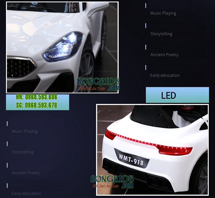 Chi tiết Xe hơi điện cho bé BMW WMT-918