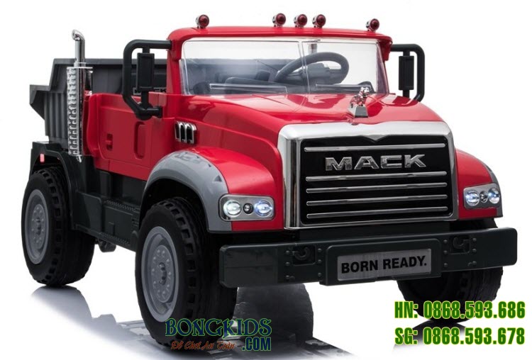 Xe ô tô điện trẻ em Mercedes LB8822 màu đỏ - Mack Truck