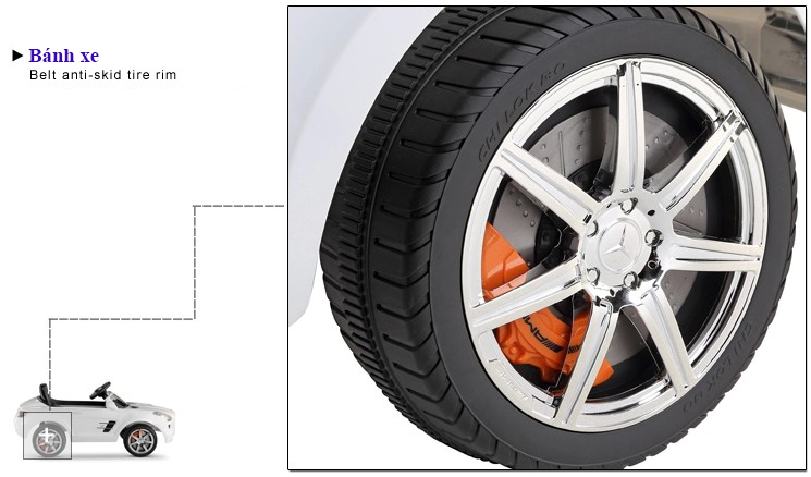 Bánh Xe ôtô điện trẻ em 618R