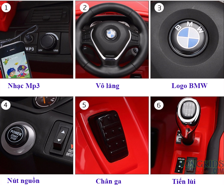 2 Xe ôtô điện trẻ em BMW - 669R