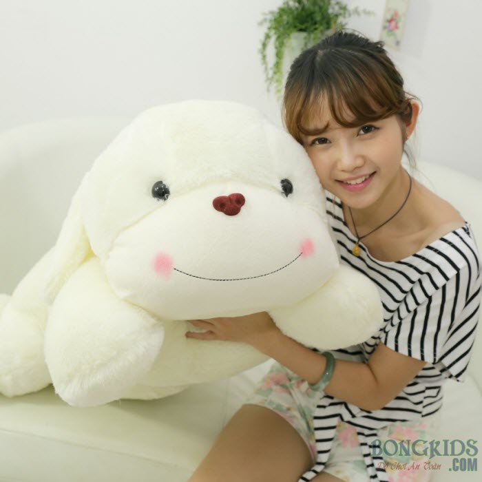 Thú nhồi bông chó màu trắng
