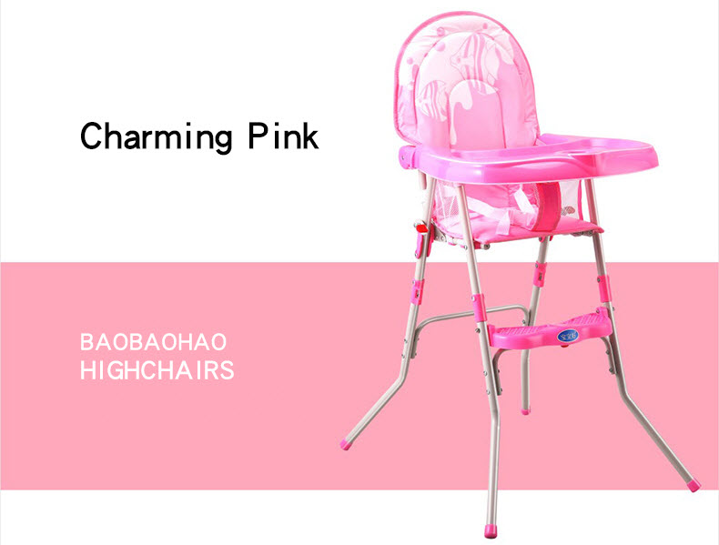 Ghế tập ăn bột cho bé 217 hồng