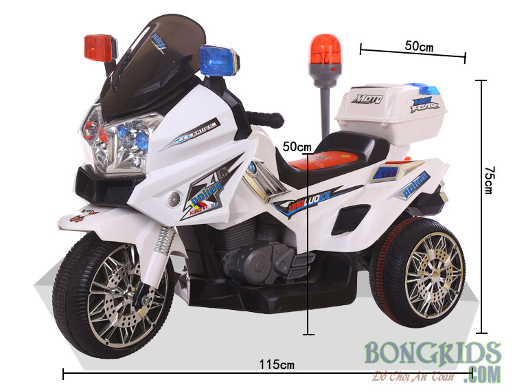 Kích thước xe máy điện trẻ em 8815