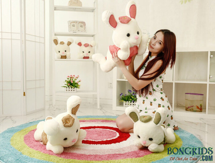 Thỏ bông diện váy - bongkids.com