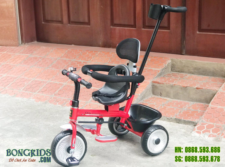 Xe đạp 3 bánh trẻ em DS-819 màu đỏ