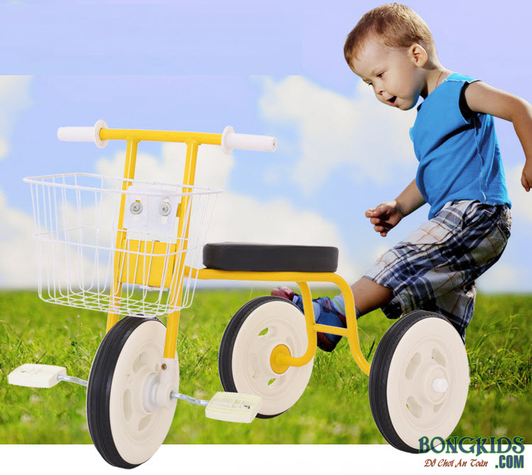 Xe đạp 3 bánh trẻ em 169 vàng
