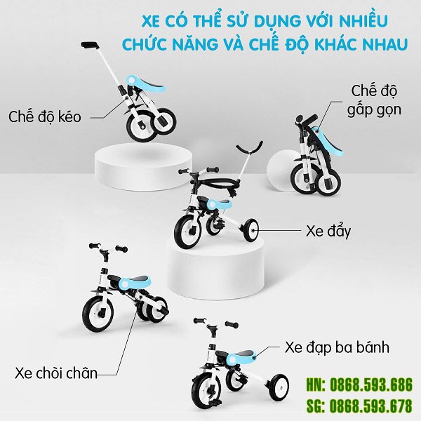 Xe đa năng 5 in 1 cao cấp cho bé A2 1