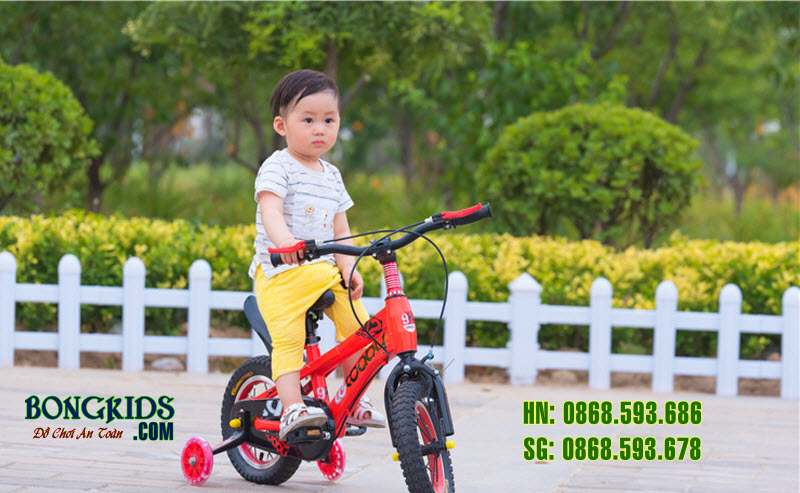 Xe đạp cho bé LETBABY màu đỏ size 16 inch