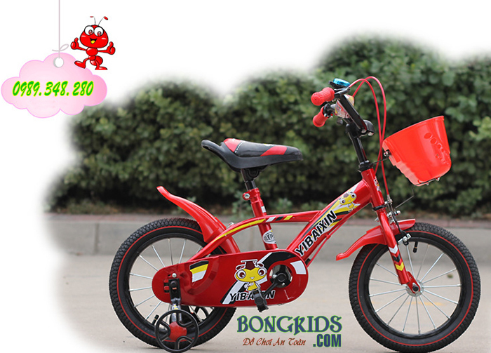 Xe đạp thể thao YIBAIXIN 14 inch màu đỏ