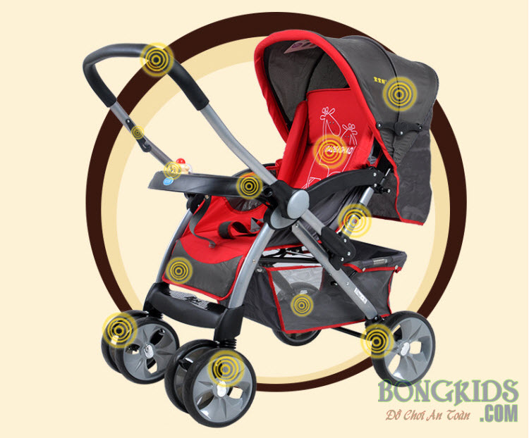 Xe đẩy trẻ em 2 chiều baobaohao 736W