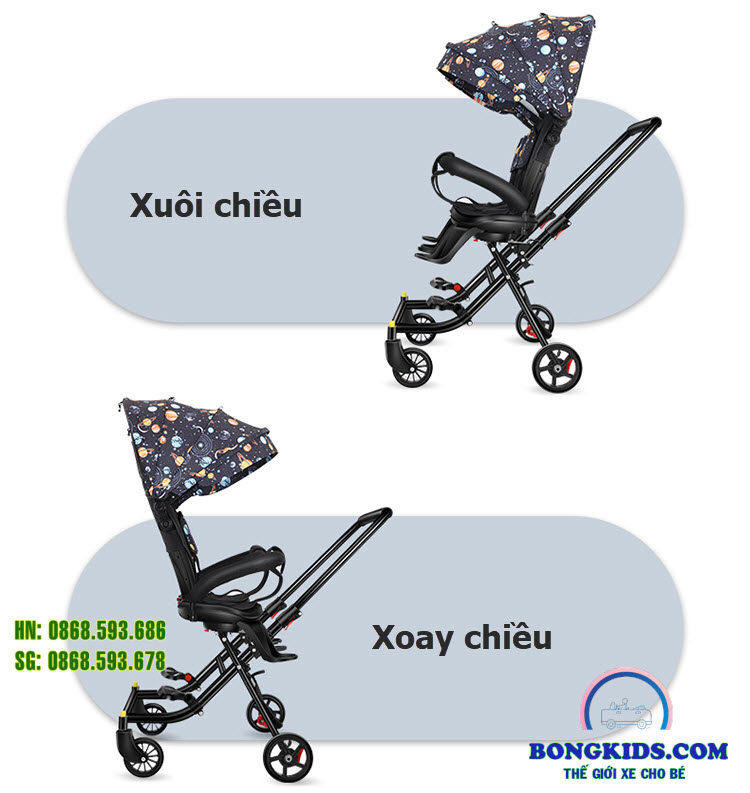 xe đẩy gập gọn cho bé sinh đôi HFL xe đẩy gập gọn cho bé sinh đôi HFL