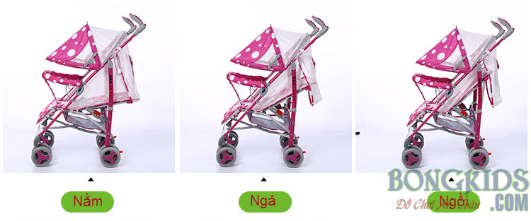 Xe đẩy cho bé S602-1 với 3 tư thế