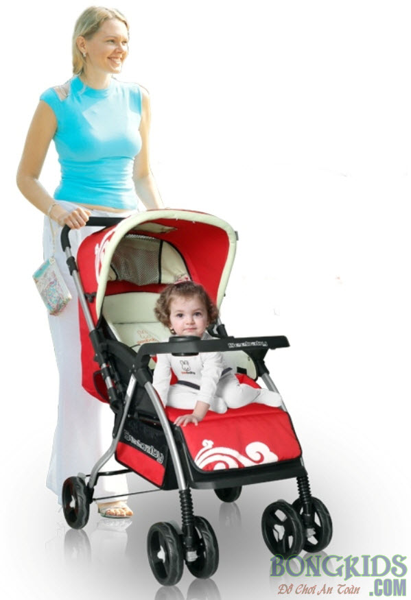 Xe đẩy cho bé SeeBaby T08 màu đỏ