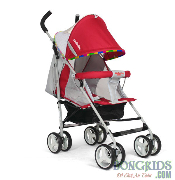 Xe đẩy cho bé SeeBaby S02-1 màu đỏ