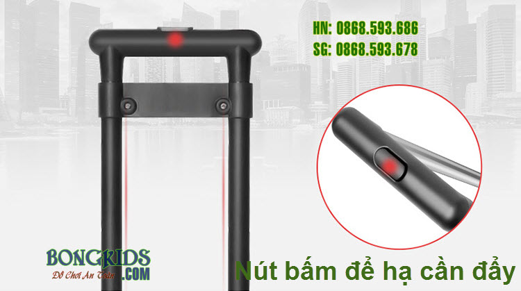 Hạ cần đẩy Xe đẩy thông minh gập gọn Cody V2