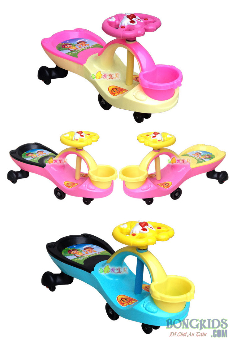 Xe lắc cho bé có giỏ