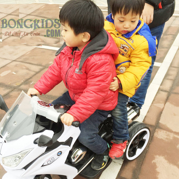 Xe máy điện trẻ em R1200GS cho 2 bé