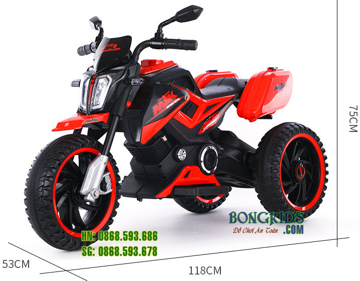 Kích thước Xe máy điện trẻ em BDQ-8101