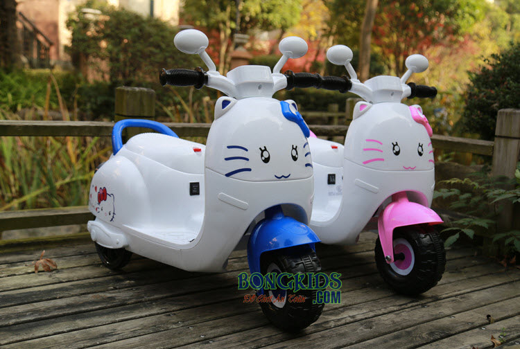 Xe máy điện trẻ em Vespa Kitty KL-6588 màu hồng