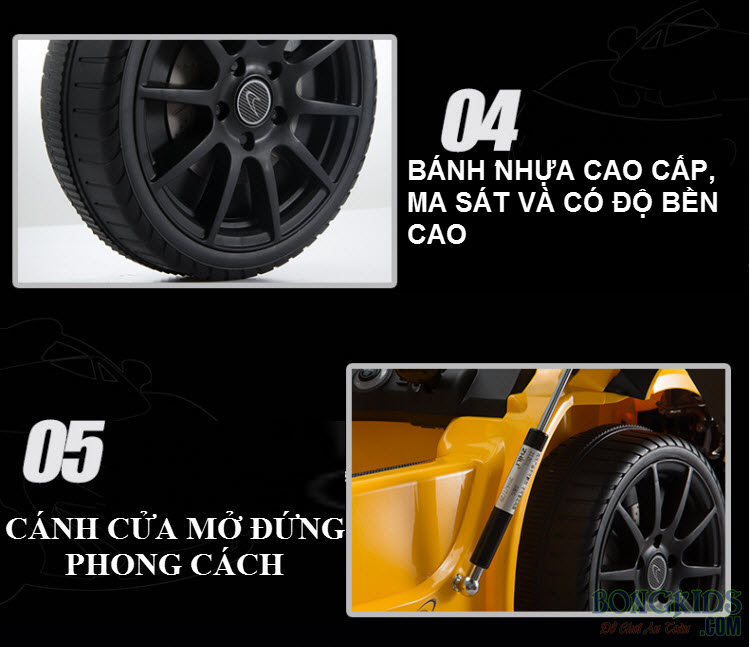 Xe ô tô điện trẻ em Mclanren 672R