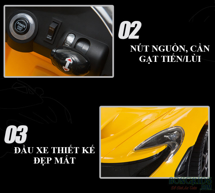 Xe ô tô điện trẻ em Mclanren 672R