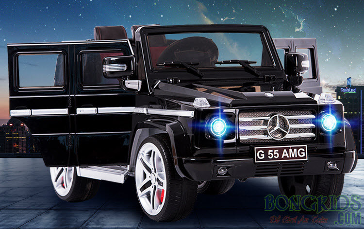 Xe ô tô điện trẻ em Mercedes - Benz G55 AMG màu đen đẹp