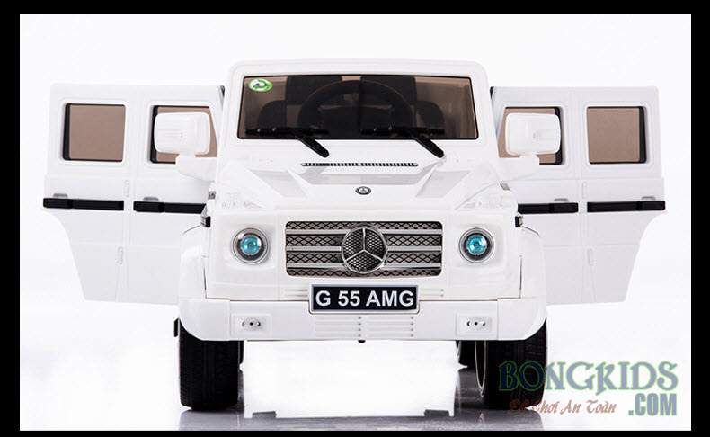 Xe ô tô điện trẻ em G55 màu trắng